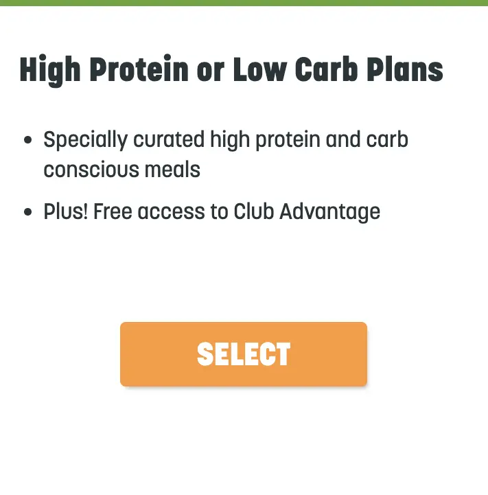 Nutrisystem high protein or low carb
